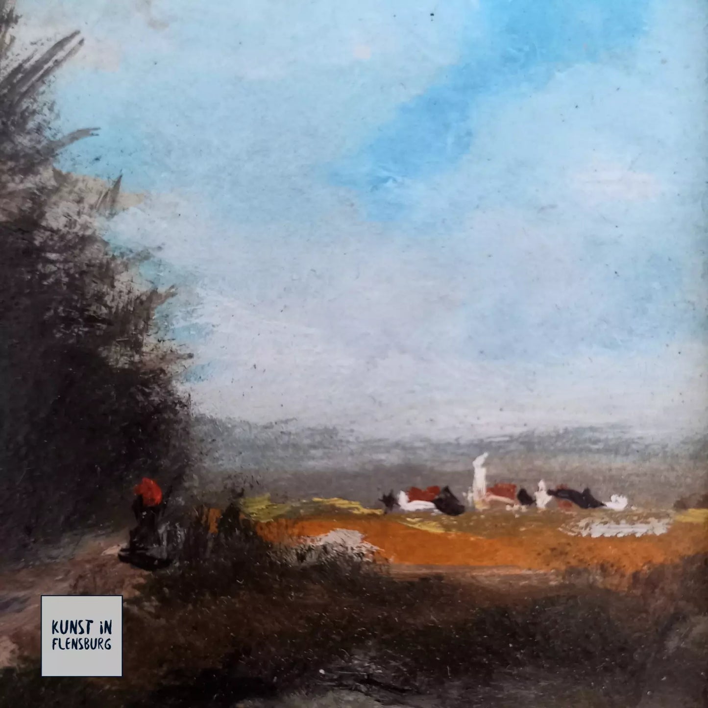 JOHANN-NORBERT FROWIN (*1943) | Landschaft bei Passau | ORIGINAL Ölgemälde auf Karton