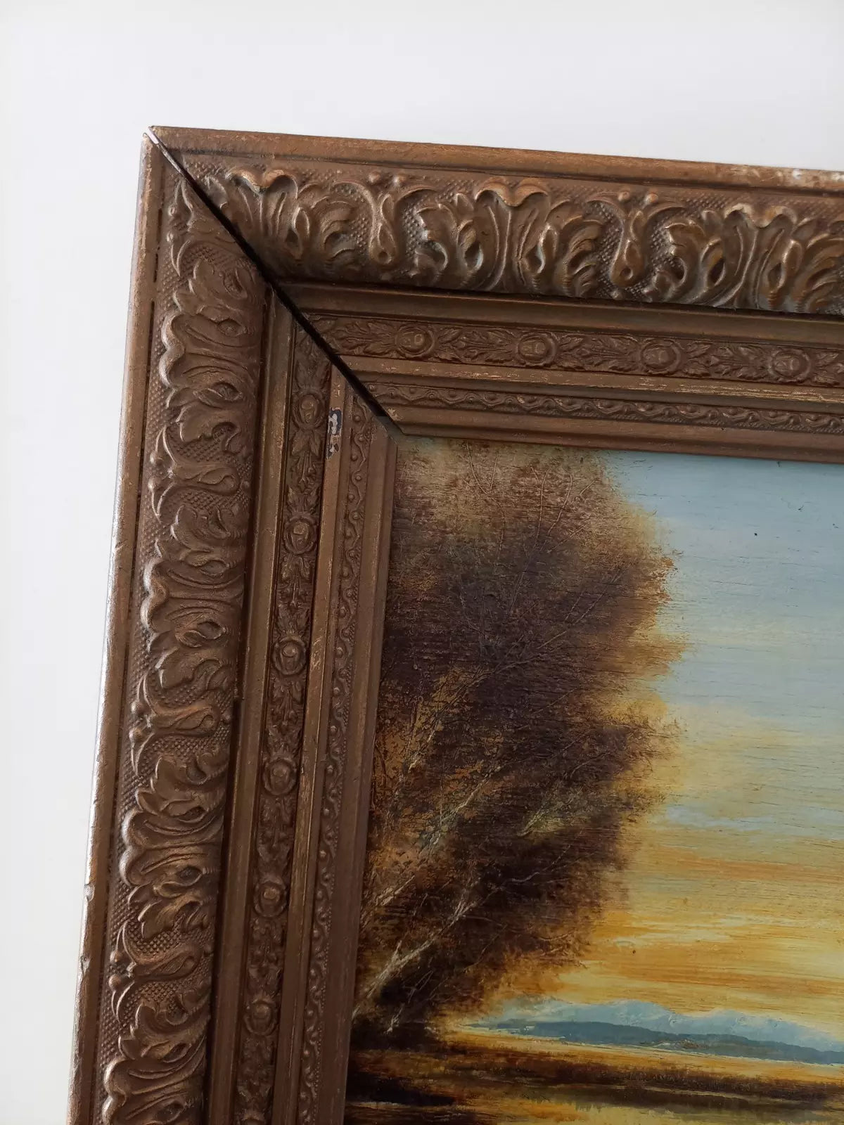 ORIGINAL Ölgemälde auf Holzplatte | Romantische Alpenlandschaft | Signiert: STADLER (München)