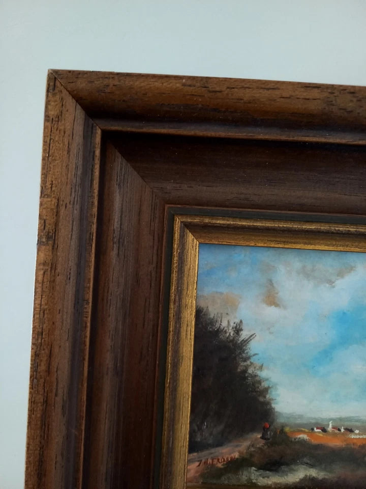 JOHANN-NORBERT FROWIN (*1943) | Landschaft bei Passau | ORIGINAL Ölgemälde auf Karton