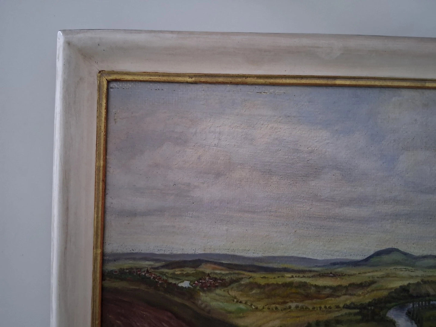 OTTO RIEGER (*1928) | Neckarlandschaft / Fluss / Natur | ORIGINAL Ölgemälde auf Leinwand inkl. Rahmen