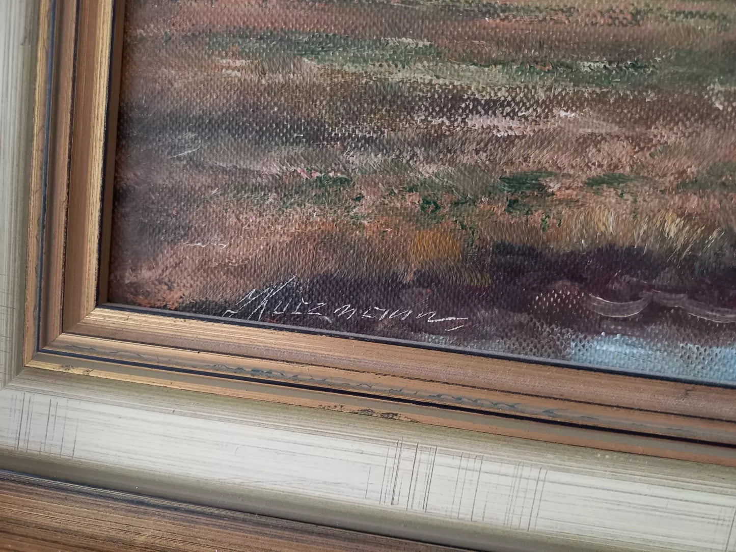 JULIUS KURZMANN (*1923) | Hallig / Landschaft | ORIGINAL Ölgemälde auf Leinwand inkl. Rahmen