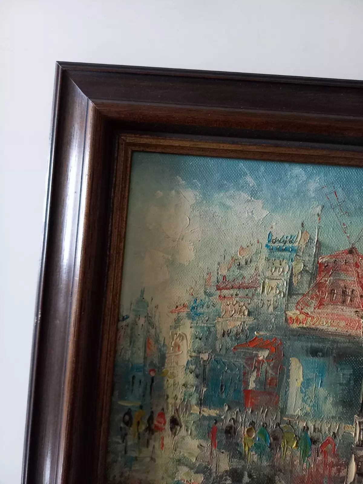 ORIGINAL Ölgemälde auf Leinwand inkl. Holzrahmen | Moulin Rouge / Paris / Abstrakt | Signiert