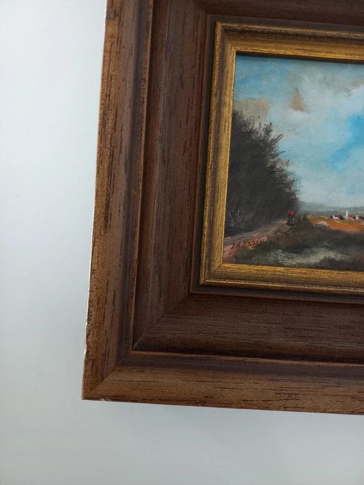 JOHANN-NORBERT FROWIN (*1943) | Landschaft bei Passau | ORIGINAL Ölgemälde auf Karton