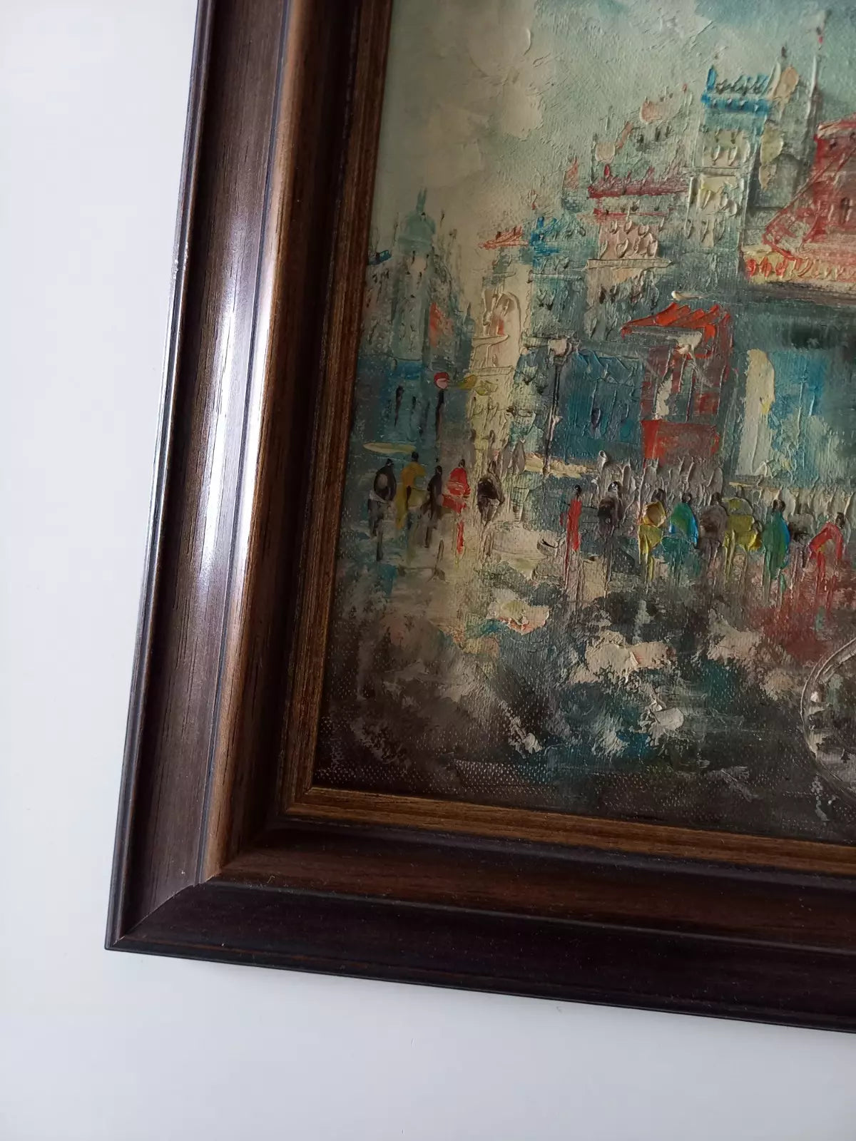 ORIGINAL Ölgemälde auf Leinwand inkl. Holzrahmen | Moulin Rouge / Paris / Abstrakt | Signiert