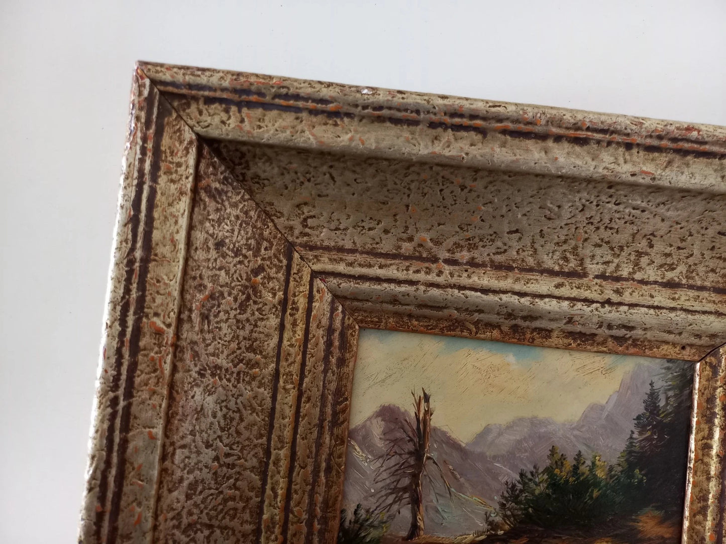 MAX HEICHELE (1890-1979) | Berglandschaft | ORIGINAL Ölgemälde auf Holzplatte inkl. Rahmen