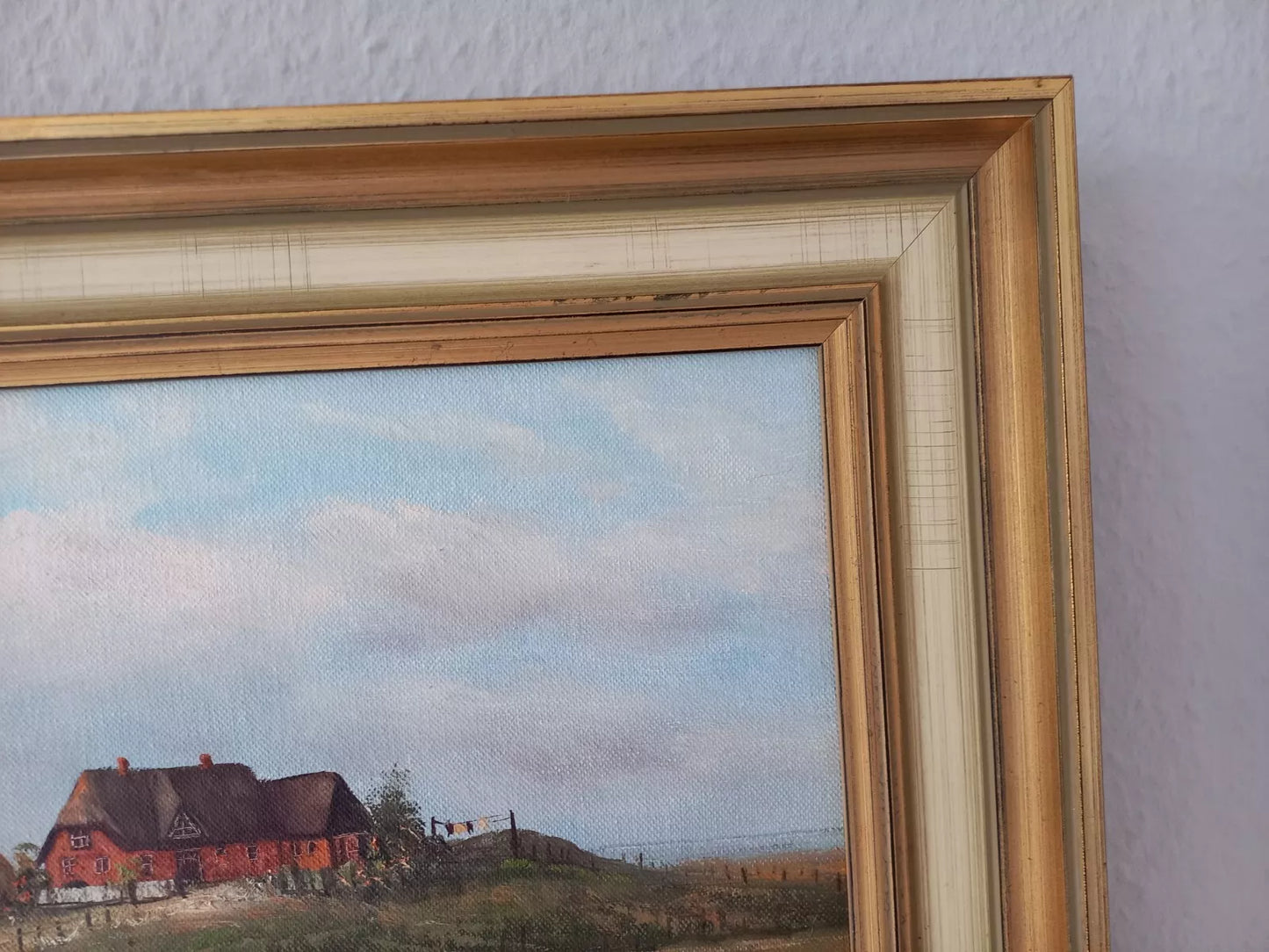 JULIUS KURZMANN (*1923) | Hallig / Landschaft | ORIGINAL Ölgemälde auf Leinwand inkl. Rahmen