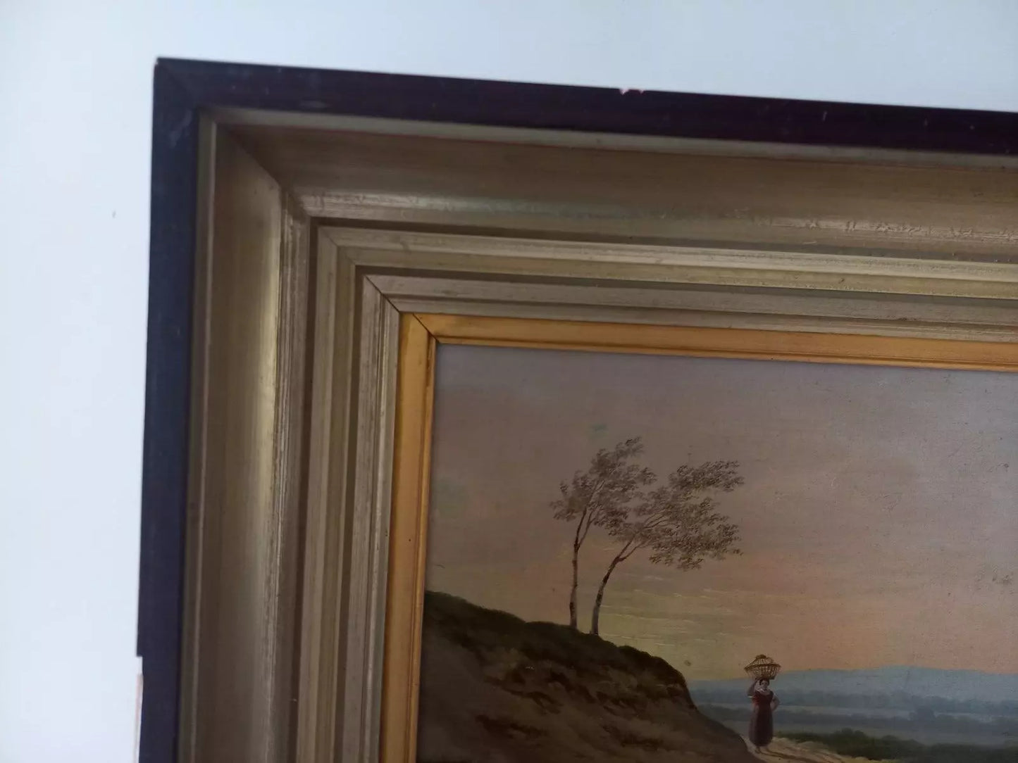 ALBERTUS VERHOESEN (1806-1881) | Romantische Landschaft | ORIGINAL Ölgemälde auf Holzplatte