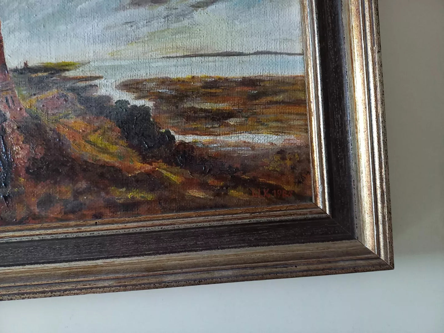 HANDGEMALTES Ölgemälde auf Karton nach John Constable | Hadleigh Castle | Signiert: W. KAISER