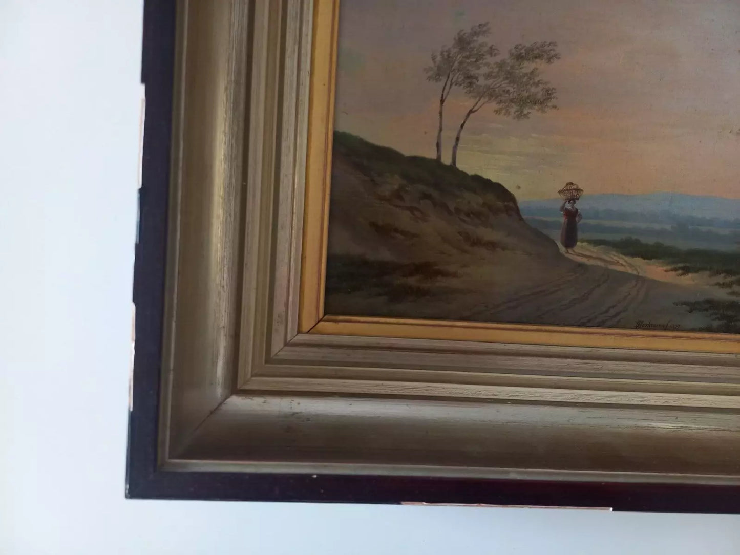 ALBERTUS VERHOESEN (1806-1881) | Romantische Landschaft | ORIGINAL Ölgemälde auf Holzplatte