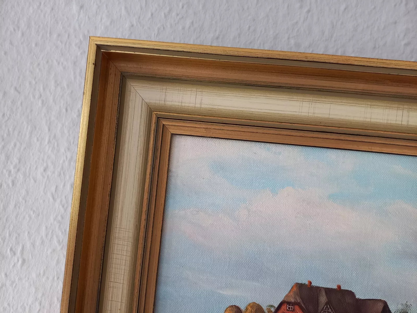 JULIUS KURZMANN (*1923) | Hallig / Landschaft | ORIGINAL Ölgemälde auf Leinwand inkl. Rahmen