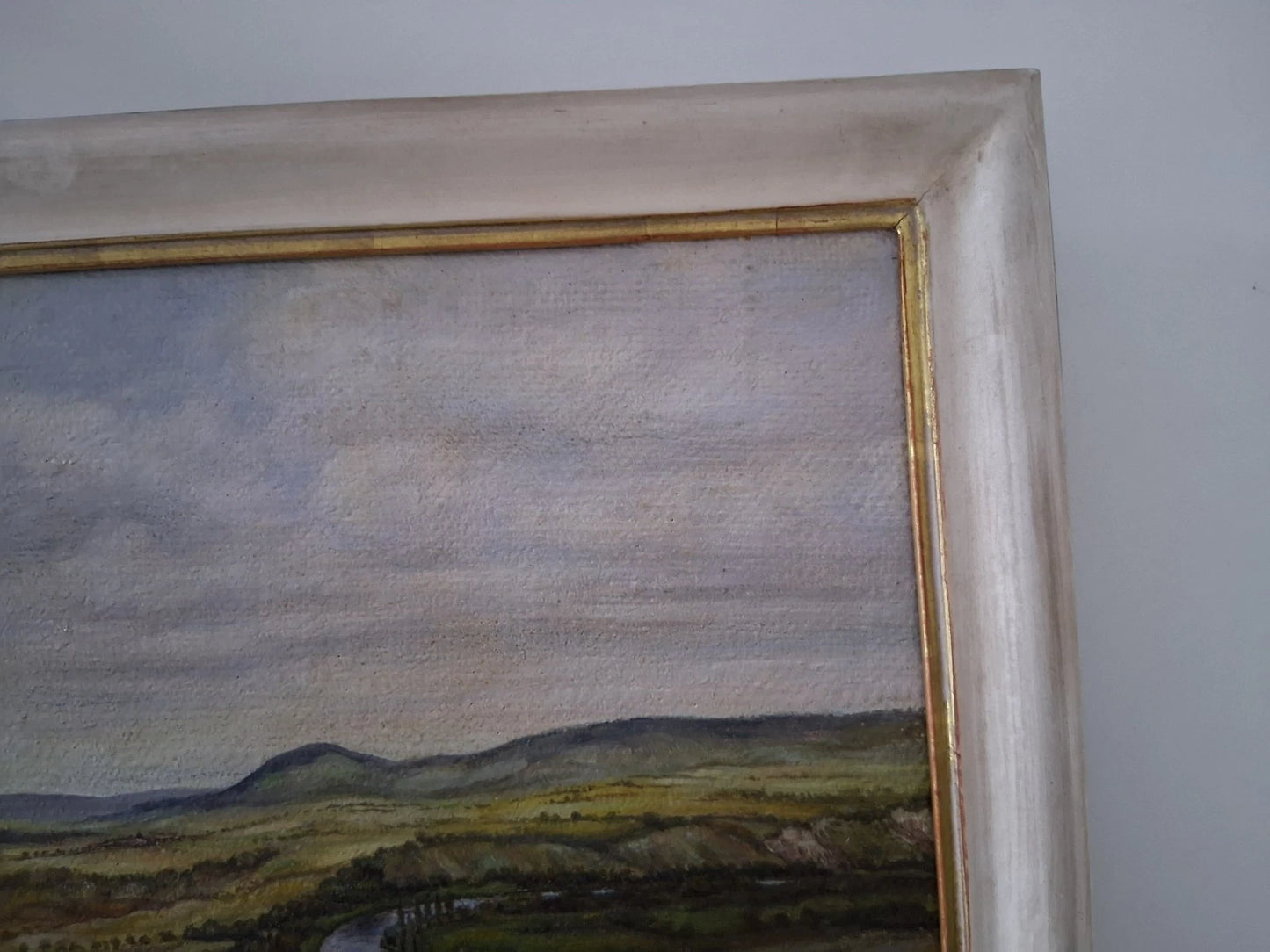 OTTO RIEGER (*1928) | Neckarlandschaft / Fluss / Natur | ORIGINAL Ölgemälde auf Leinwand inkl. Rahmen