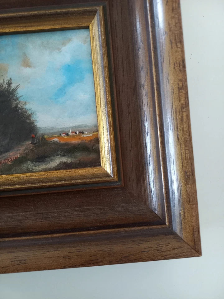 JOHANN-NORBERT FROWIN (*1943) | Landschaft bei Passau | ORIGINAL Ölgemälde auf Karton