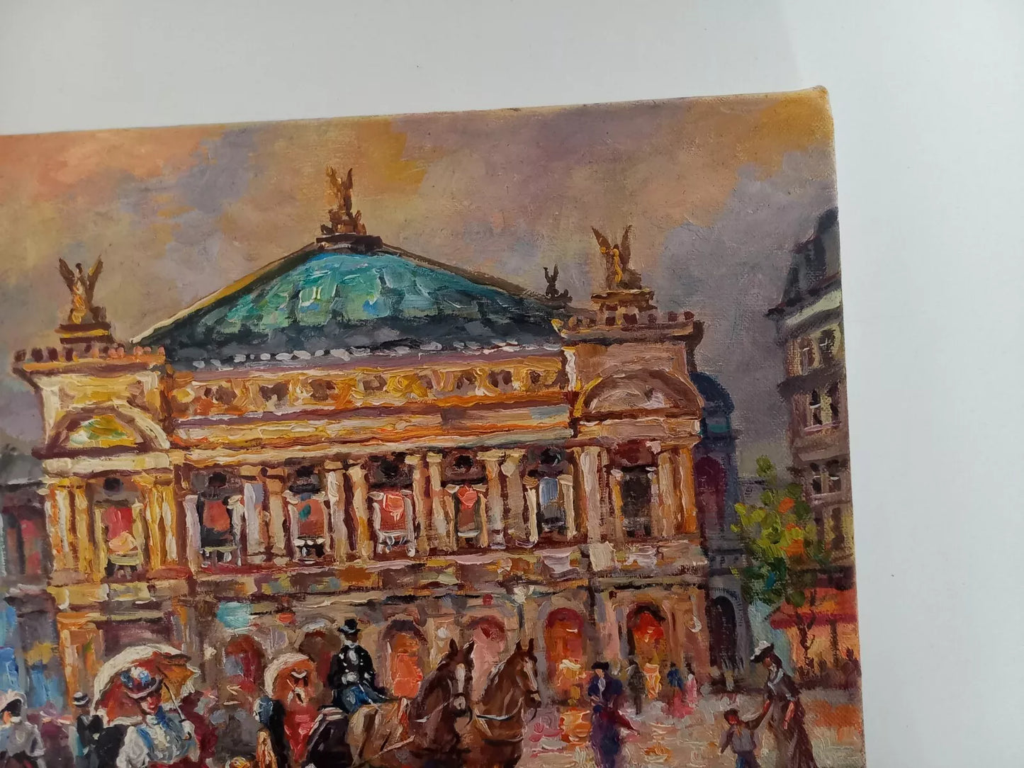 VLADIMIR PETRIV (*1969) | Palais Garnier / Oper in Paris | ORIGINAL Ölgemälde auf Leinwand