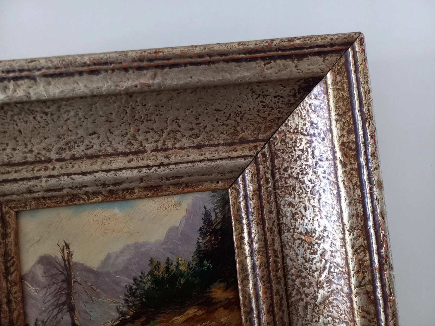 MAX HEICHELE (1890-1979) | Berglandschaft | ORIGINAL Ölgemälde auf Holzplatte inkl. Rahmen