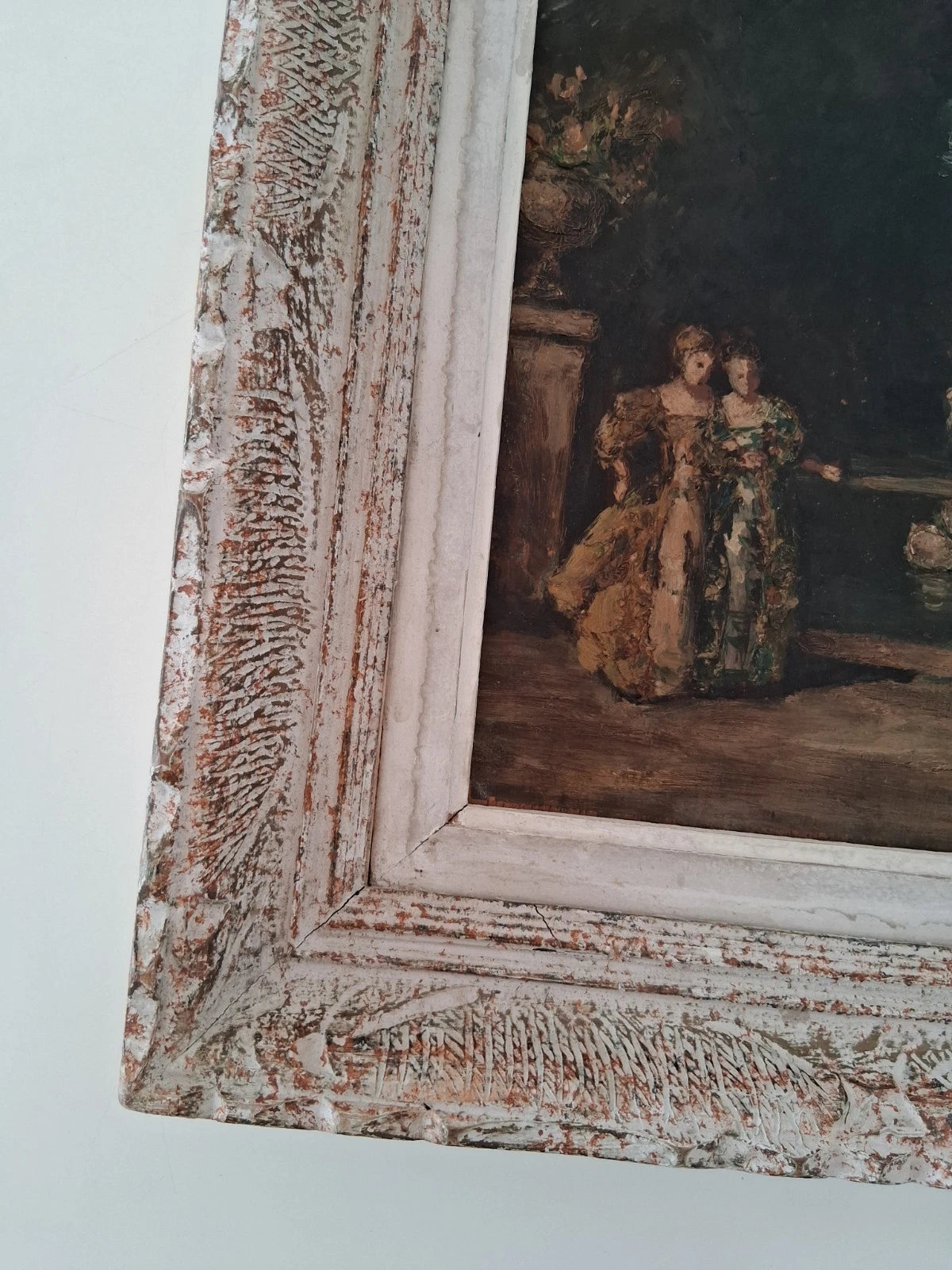 ADOLPHE MONTICELLI (1824-1886) | Nächtlicher Garten mit Figuren | ORIGINAL Ölgemälde