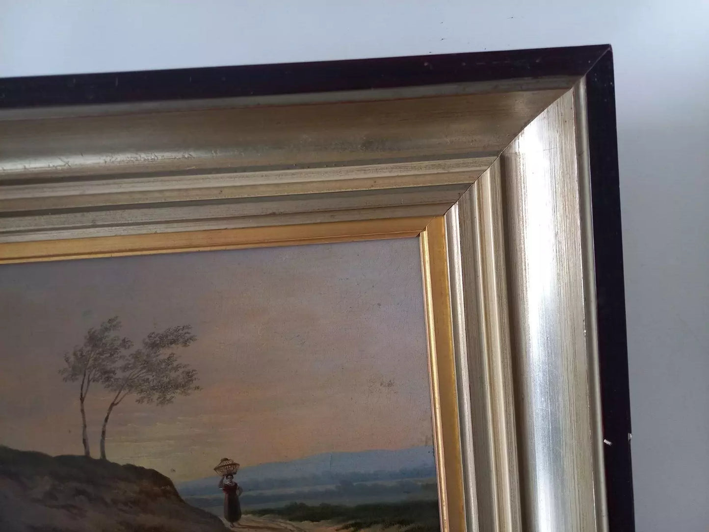 ALBERTUS VERHOESEN (1806-1881) | Romantische Landschaft | ORIGINAL Ölgemälde auf Holzplatte