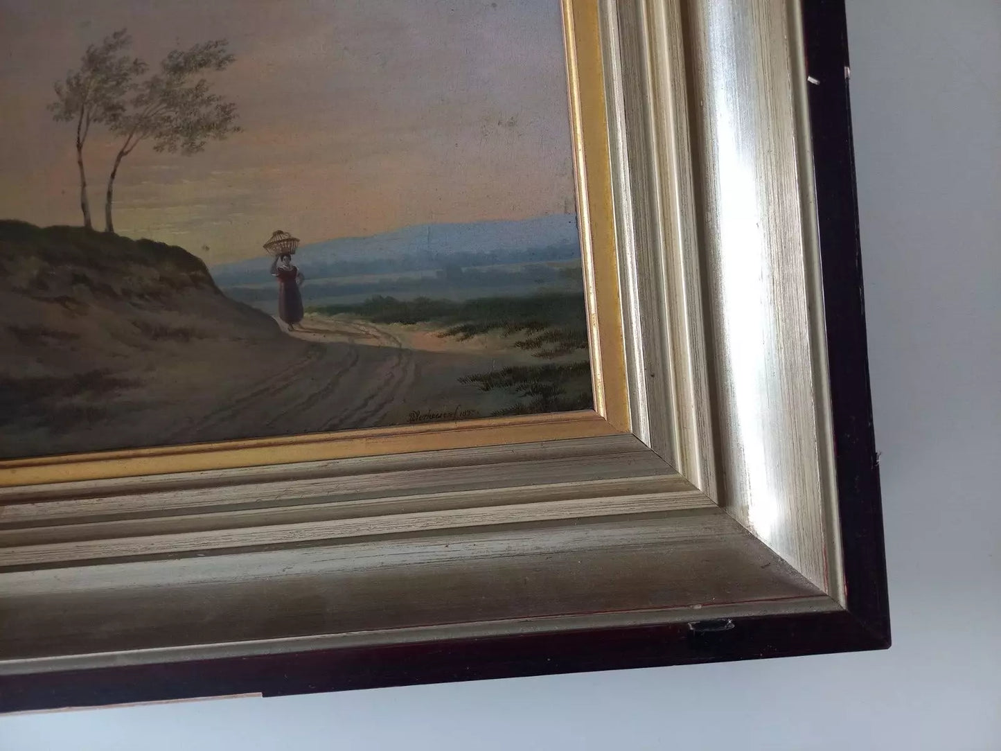 ALBERTUS VERHOESEN (1806-1881) | Romantische Landschaft | ORIGINAL Ölgemälde auf Holzplatte