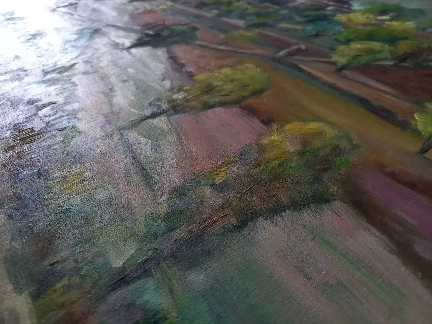 CARLES COMPTE (*1944) | Landschaft / Hügel / Kapelle | ORIGINAL Ölgemälde auf Holzplatte