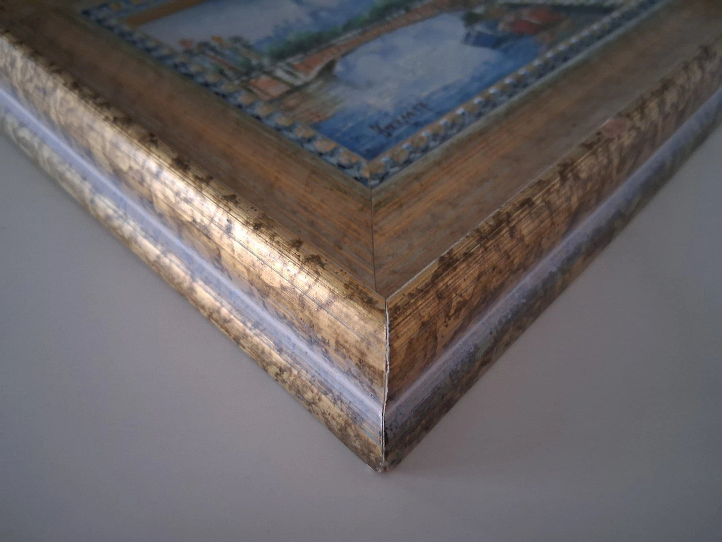 CAROLINE C. BURNETT | Eiffelturm / Paris / Stadtszene | ORIGINAL Ölgemälde auf Karton inkl. Rahmen