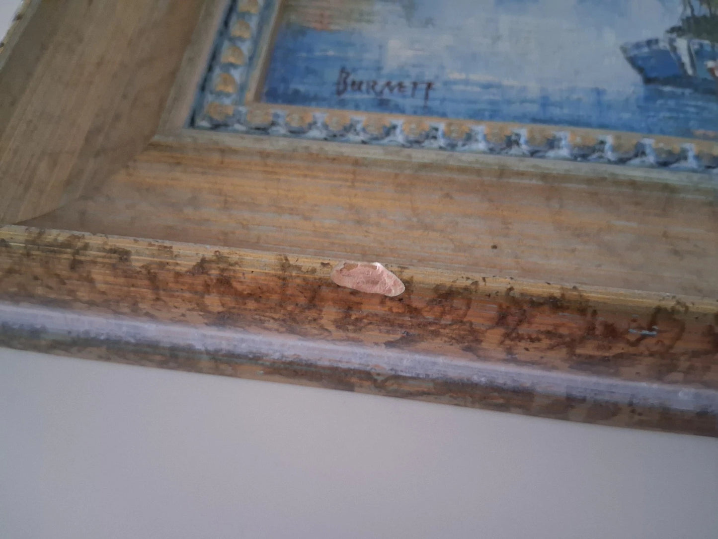 CAROLINE C. BURNETT | Eiffelturm / Paris / Stadtszene | ORIGINAL Ölgemälde auf Karton inkl. Rahmen