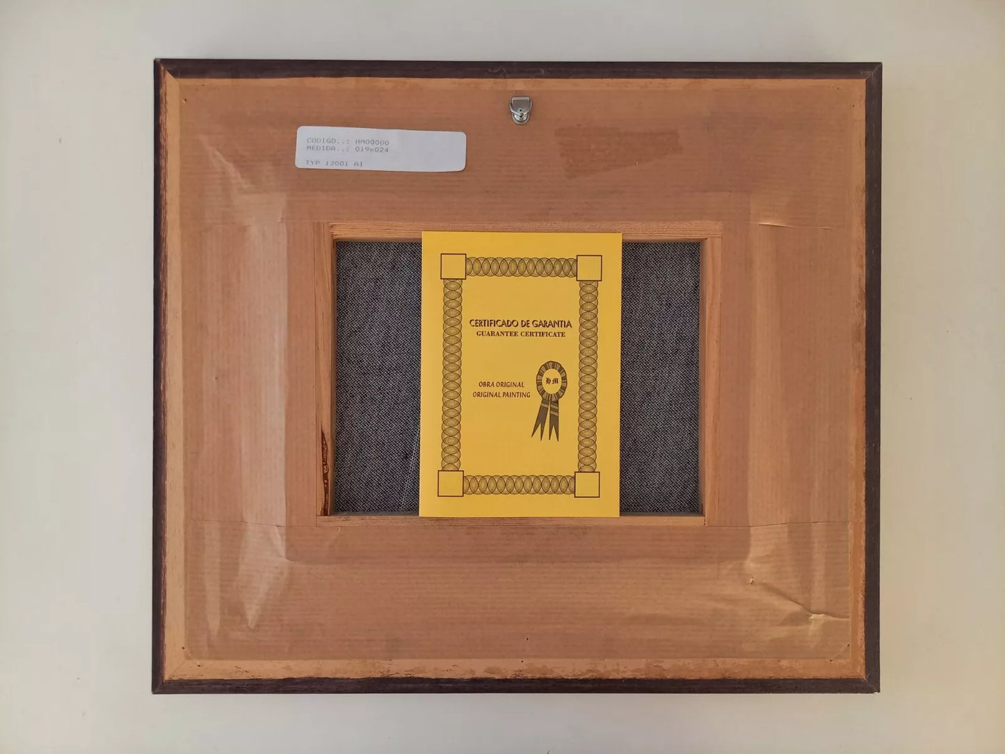 ORIGINAL Ölgemälde auf Leinwand inkl. Rahmen | Flusslandschaft / Berge | 38x33 cm | Signiert