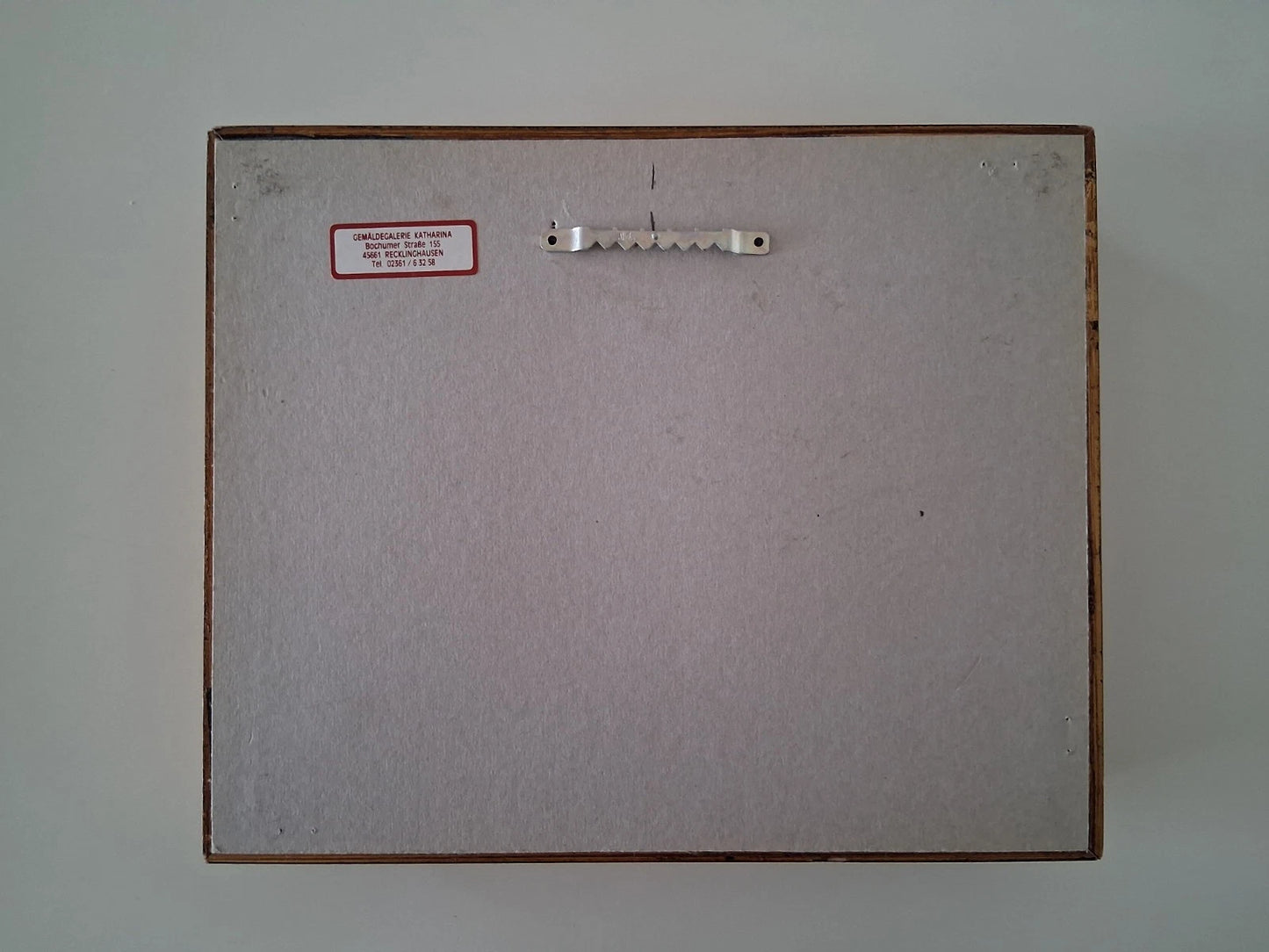 ORIGINAL Ölgemälde auf Karton inkl. Rahmen | Landschaft / Bauernhaus | 29x24 cm | Signiert