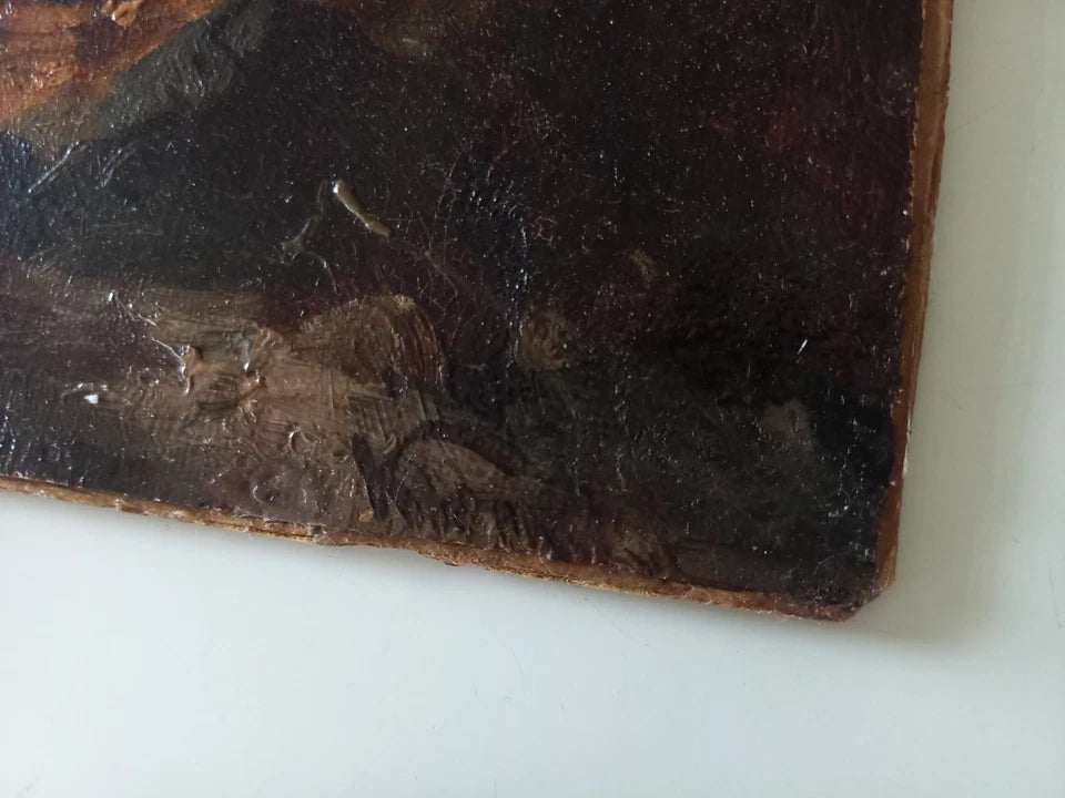 WILHELM KLEIN (1821-1897) | Landschaft mit Windmühle | ORIGINAL Ölgemälde auf Leinwand inkl. Rahmen