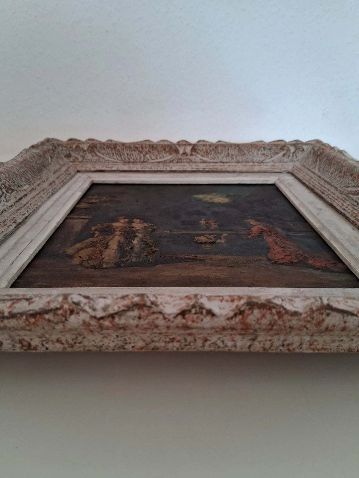 ADOLPHE MONTICELLI (1824-1886) | Nächtlicher Garten mit Figuren | ORIGINAL Ölgemälde