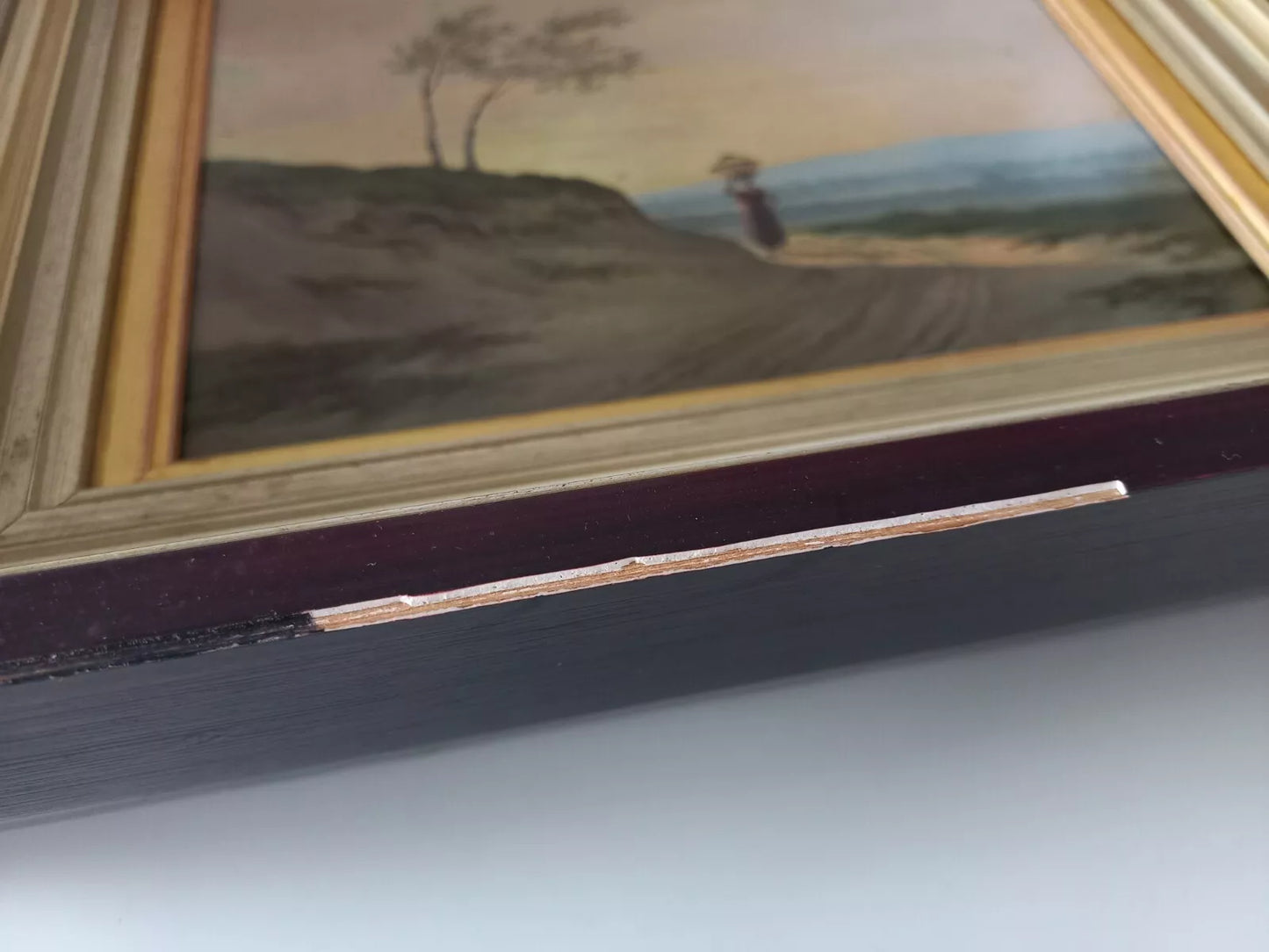 ALBERTUS VERHOESEN (1806-1881) | Romantische Landschaft | ORIGINAL Ölgemälde auf Holzplatte