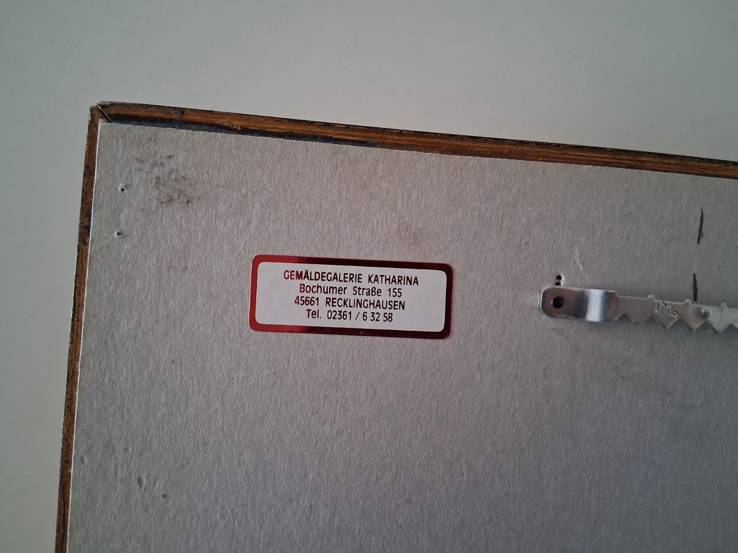 ORIGINAL Ölgemälde auf Karton inkl. Rahmen | Landschaft / Bauernhaus | 29x24 cm | Signiert