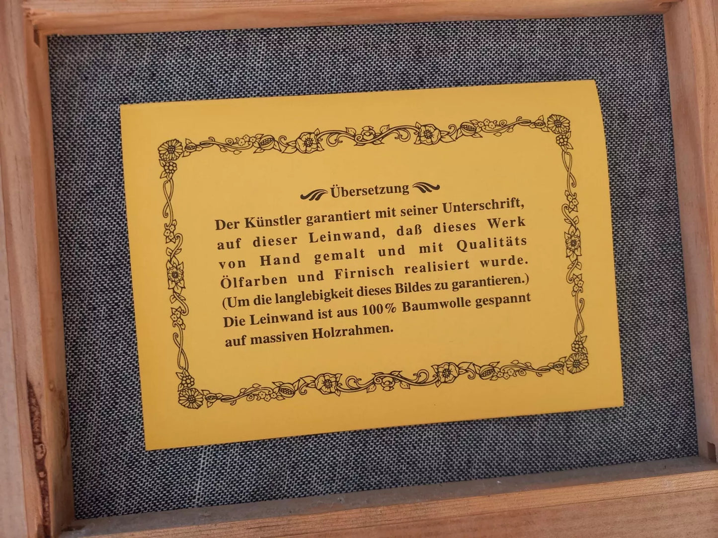 ORIGINAL Ölgemälde auf Leinwand inkl. Rahmen | Flusslandschaft / Berge | 38x33 cm | Signiert