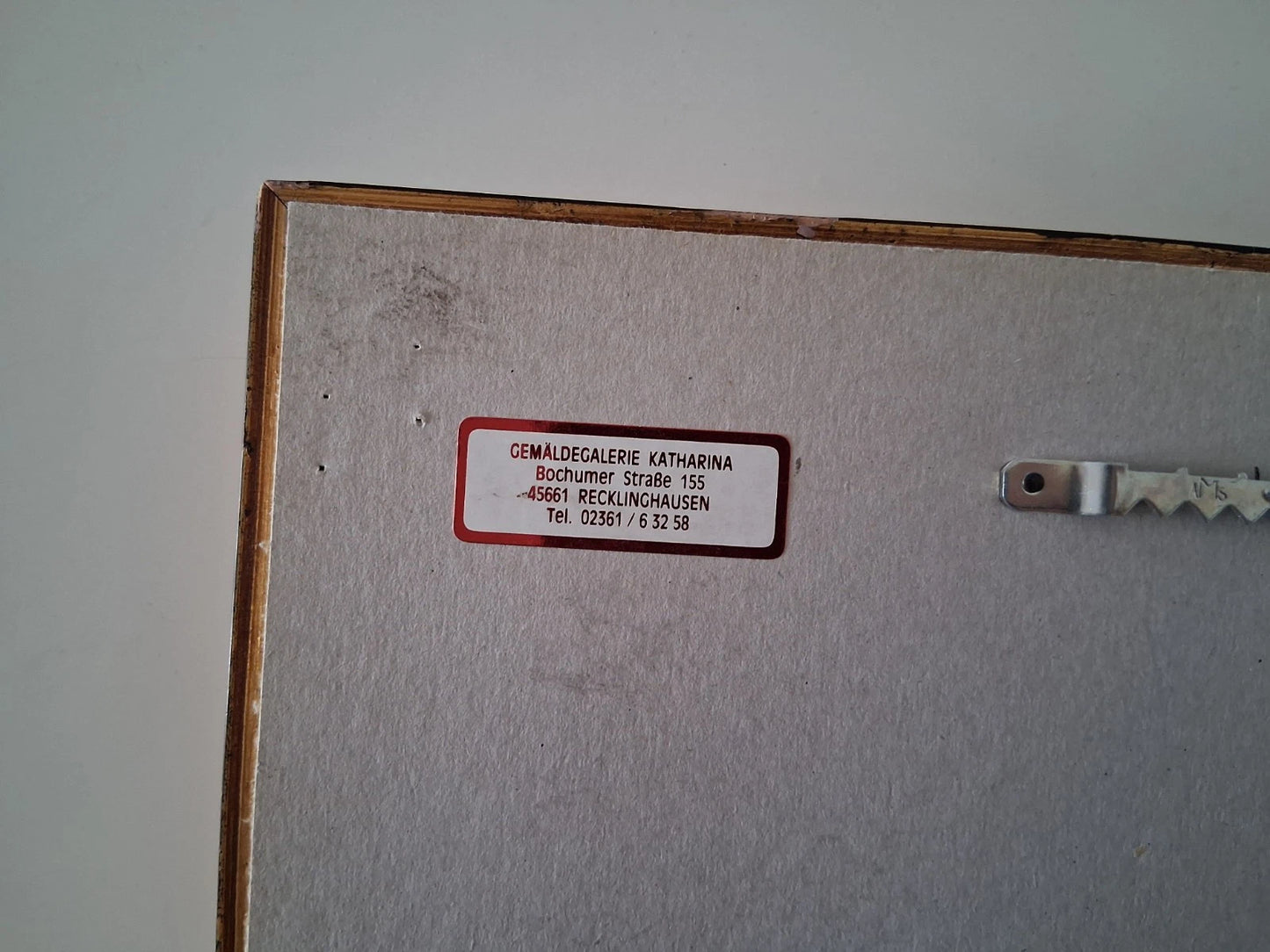 ORIGINAL Ölgemälde auf Karton inkl. Rahmen | Bauernhaus / Landschaft | 29x24 cm | Signiert