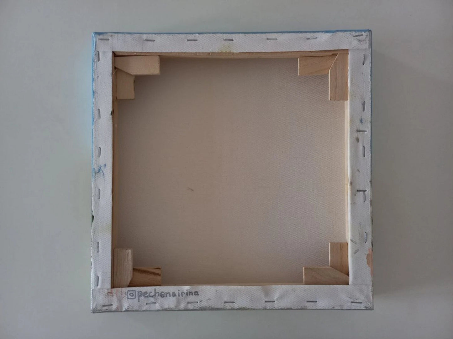 ORIGINAL Ölgemälde auf Leinwand | Leuchtturm / Landschaft / Natur | 30x30 cm | Signiert