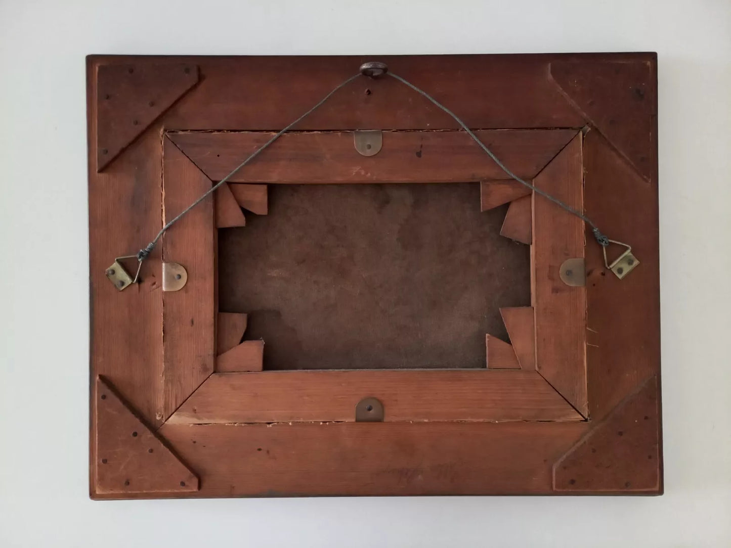 ORIGINAL Ölgemälde auf Leinwand inkl. Rahmen | Landschaft / Windmühle | 44x34 cm | Signiert