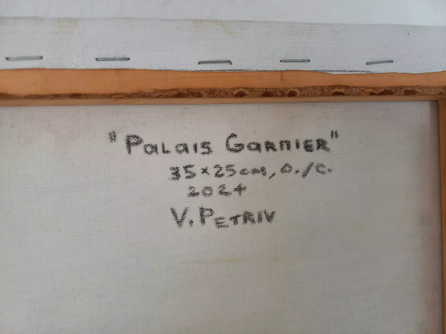 VLADIMIR PETRIV (*1969) | Palais Garnier / Oper in Paris | ORIGINAL Ölgemälde auf Leinwand