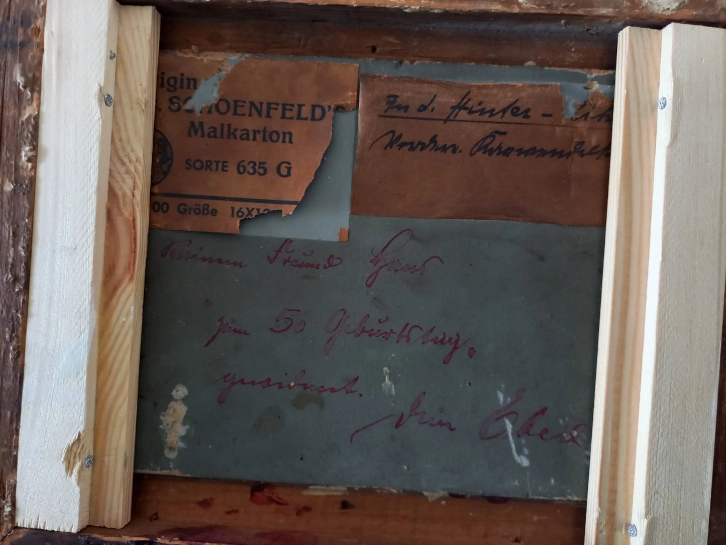 MAX HEICHELE (1890-1979) | Berglandschaft | ORIGINAL Ölgemälde auf Holzplatte inkl. Rahmen