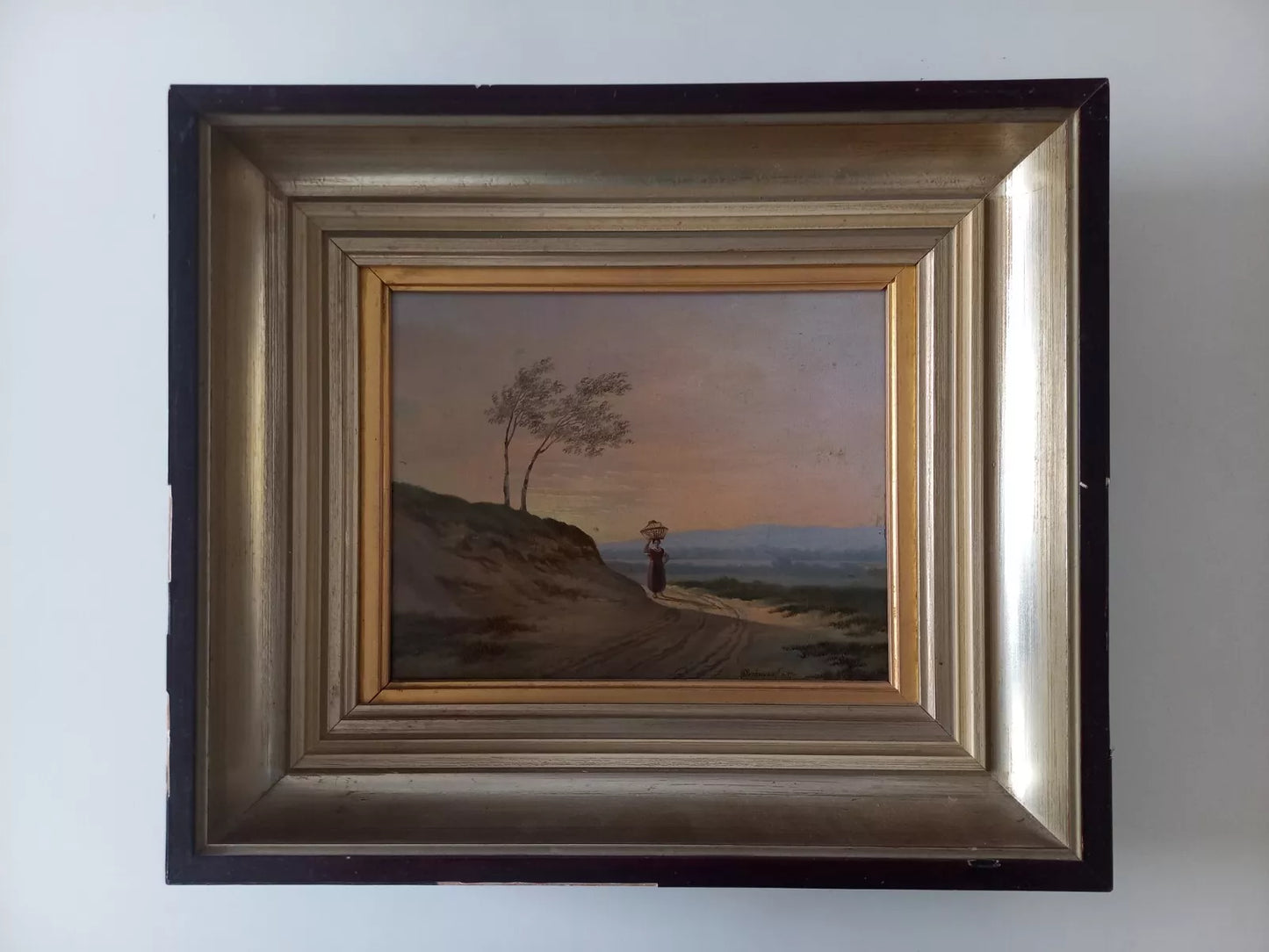 ALBERTUS VERHOESEN (1806-1881) | Romantische Landschaft | ORIGINAL Ölgemälde auf Holzplatte