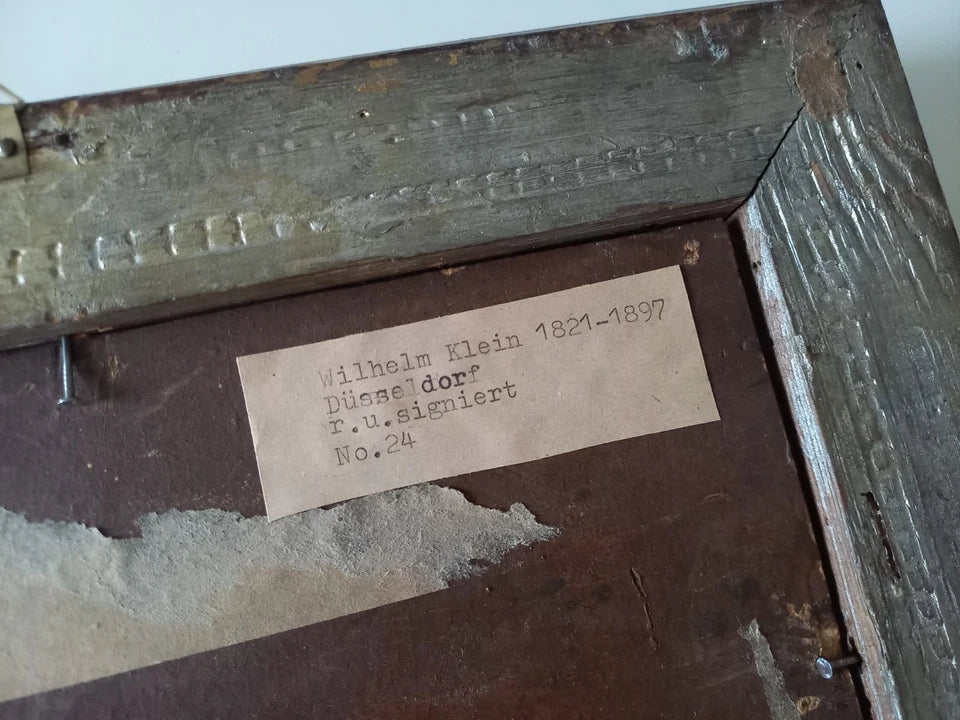 WILHELM KLEIN (1821-1897) | Landschaft mit Windmühle | ORIGINAL Ölgemälde auf Leinwand inkl. Rahmen