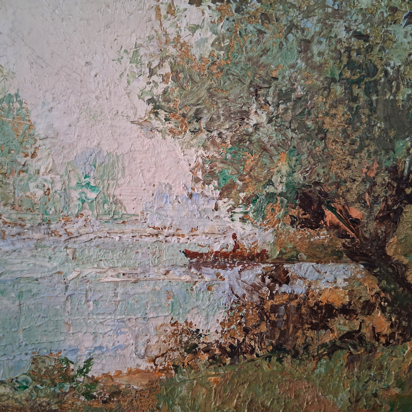 WILHELM THELEN (1917-1985) | Landschaft / Natur | ORIGINAL Ölgemälde auf Karton inkl. Rahmen