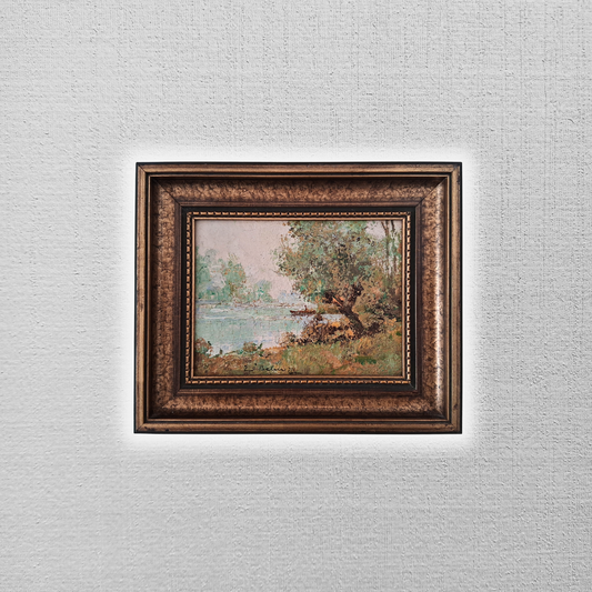 WILHELM THELEN (1917-1985) | Landschaft / Natur | ORIGINAL Ölgemälde auf Karton inkl. Rahmen