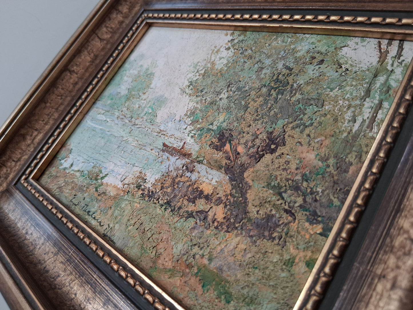 WILHELM THELEN (1917-1985) | Landschaft / Natur | ORIGINAL Ölgemälde auf Karton inkl. Rahmen