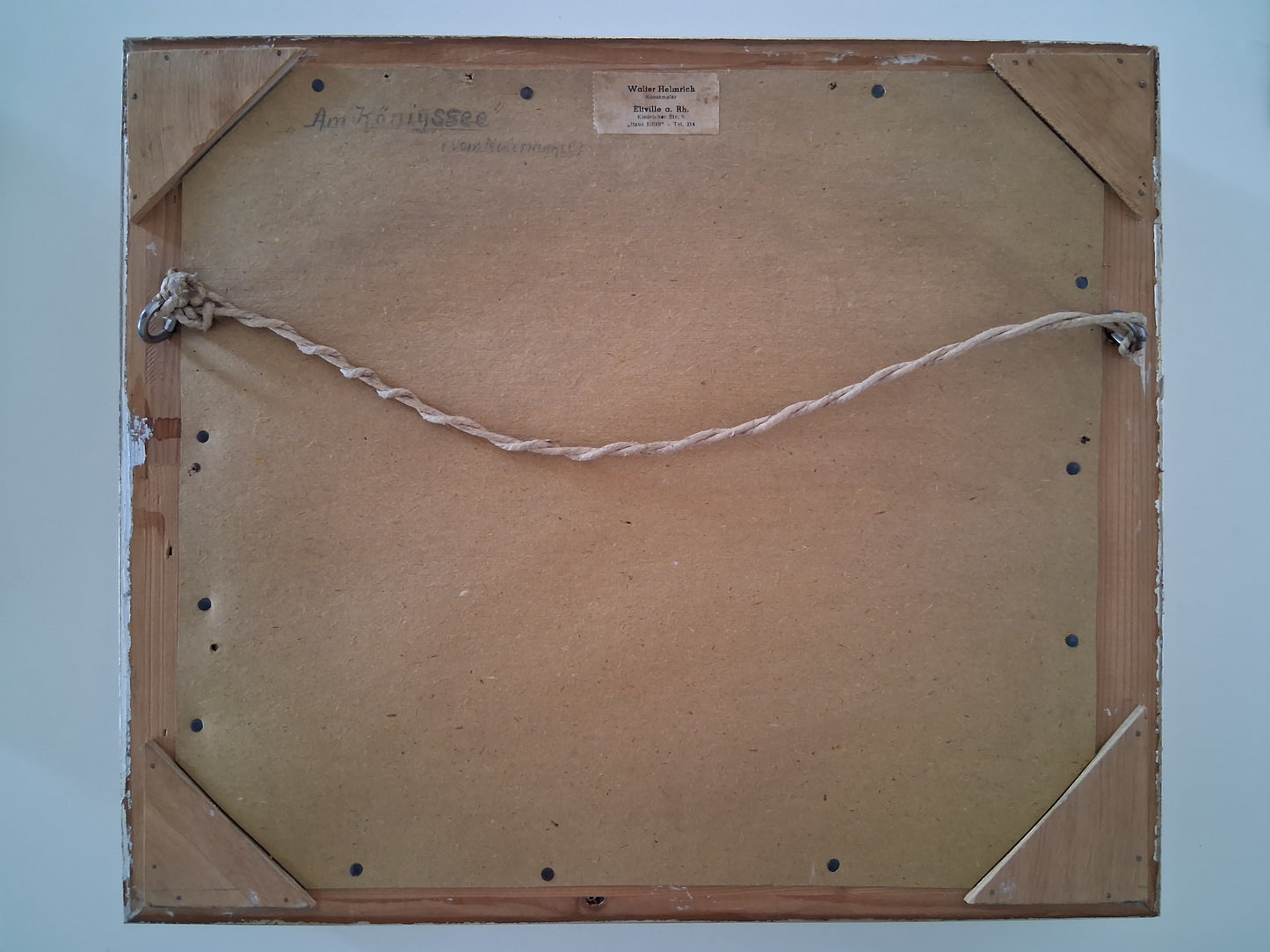 WALTER HELMRICH | Am Königssee vom Malerwinkel | ORIGINAL Ölgemälde auf Karton inkl. Rahmen