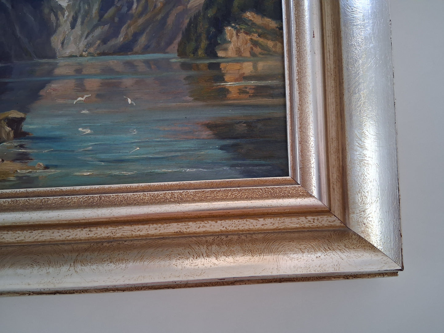 WALTER HELMRICH | Am Königssee vom Malerwinkel | ORIGINAL Ölgemälde auf Karton inkl. Rahmen