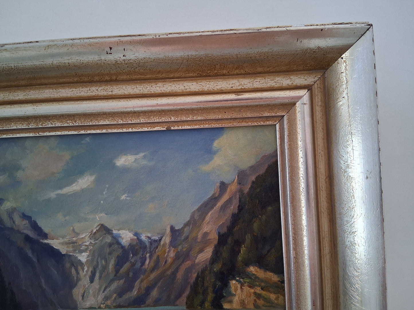 WALTER HELMRICH | Am Königssee vom Malerwinkel | ORIGINAL Ölgemälde auf Karton inkl. Rahmen