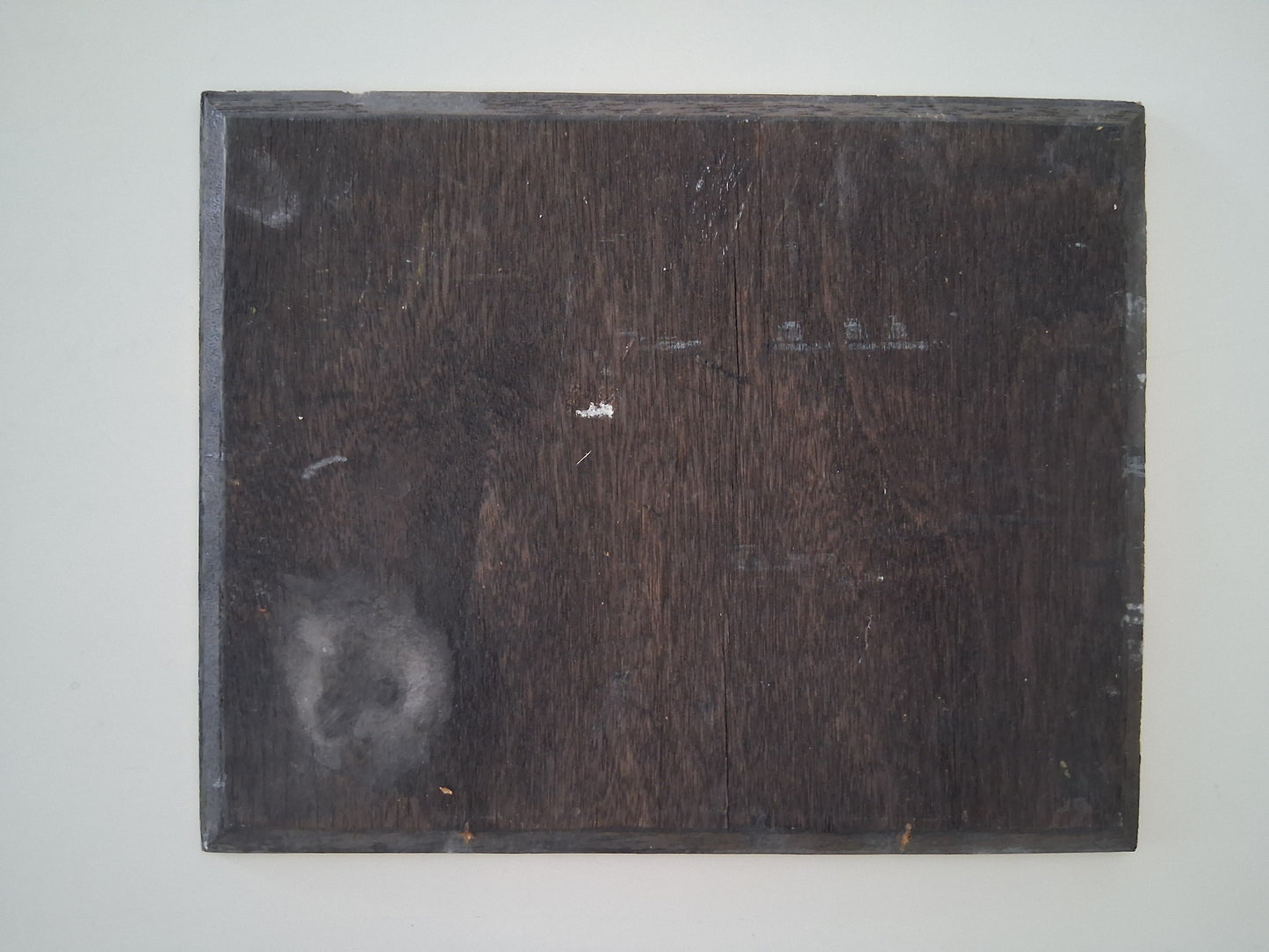 ORIGINAL Ölgemälde auf Holzplatte | Lesender Mönch / Menschen / Portrait | 25x20 cm | Signiert