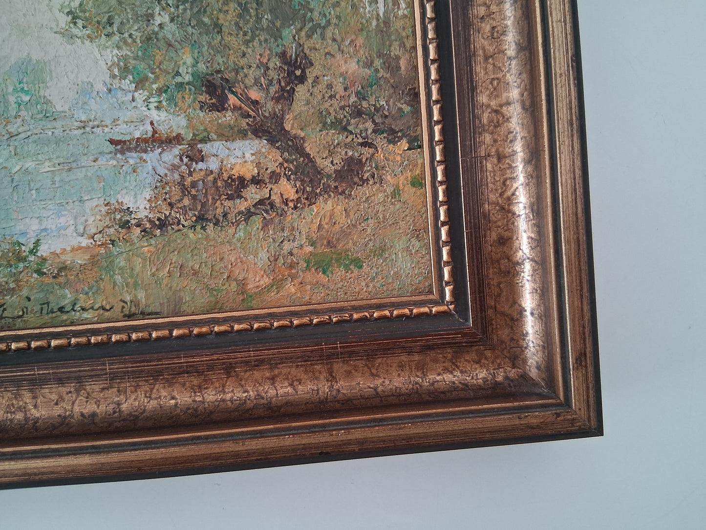 WILHELM THELEN (1917-1985) | Landschaft / Natur | ORIGINAL Ölgemälde auf Karton inkl. Rahmen