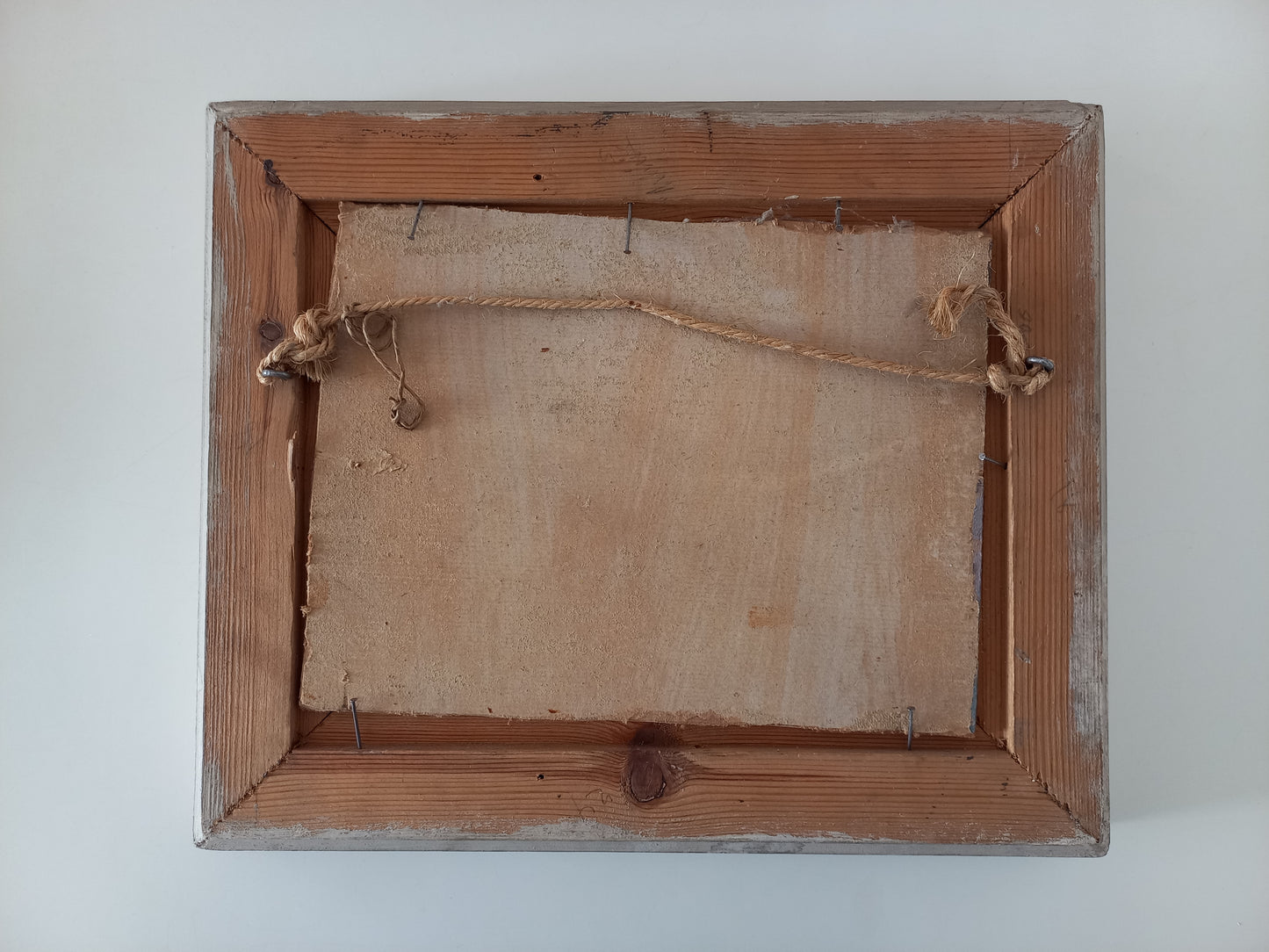 ORIGINAL Ölgemälde auf Karton inkl. Rahmen | Landschaft / Bauernhaus mit Figur | Signiert