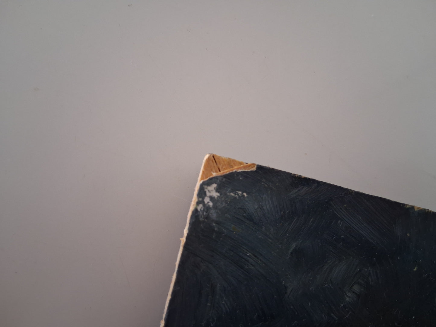 ORIGINAL Ölgemälde auf Holzplatte | Lesender Mönch / Menschen / Portrait | 25x20 cm | Signiert