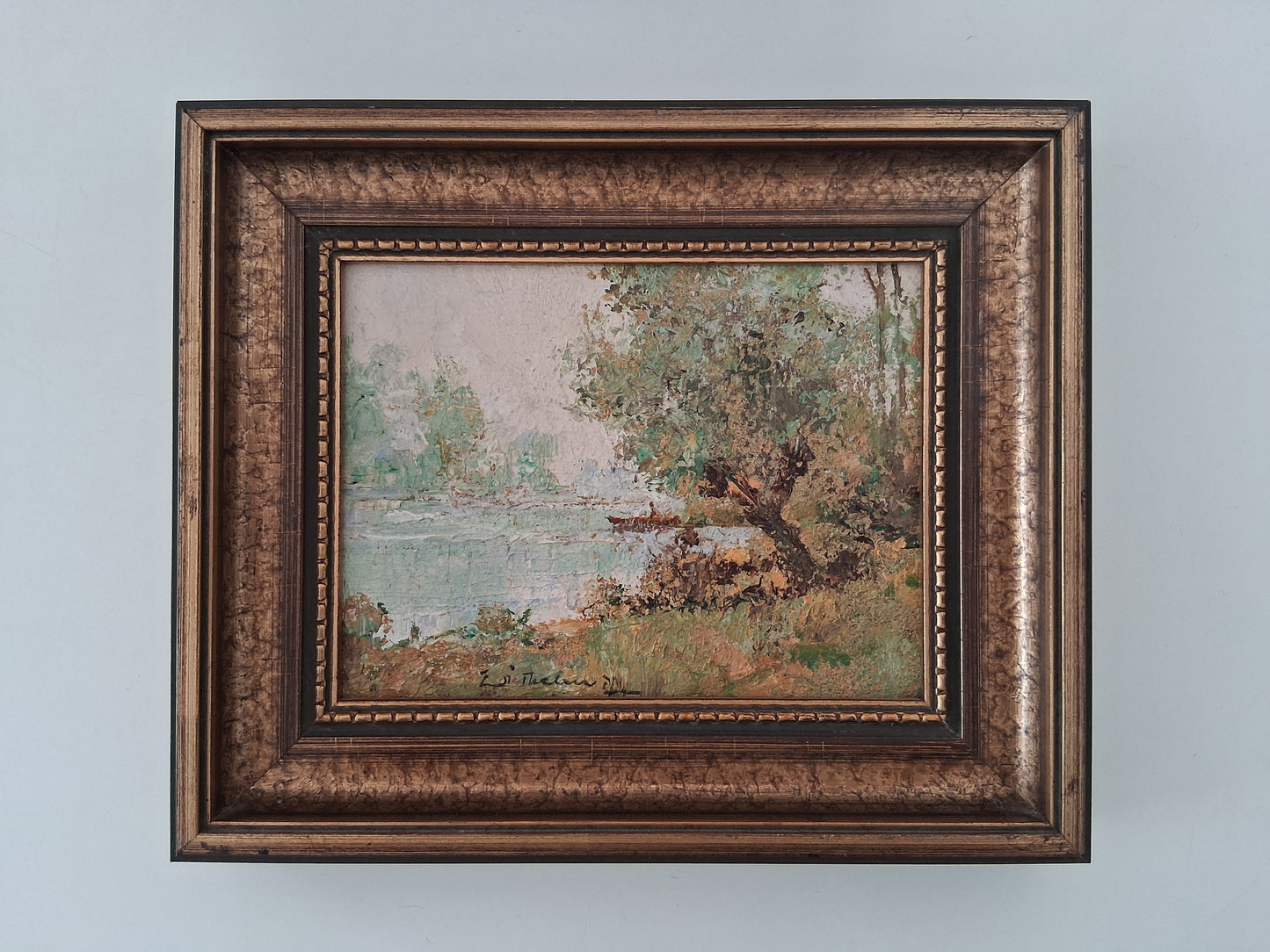 WILHELM THELEN (1917-1985) | Landschaft / Natur | ORIGINAL Ölgemälde auf Karton inkl. Rahmen