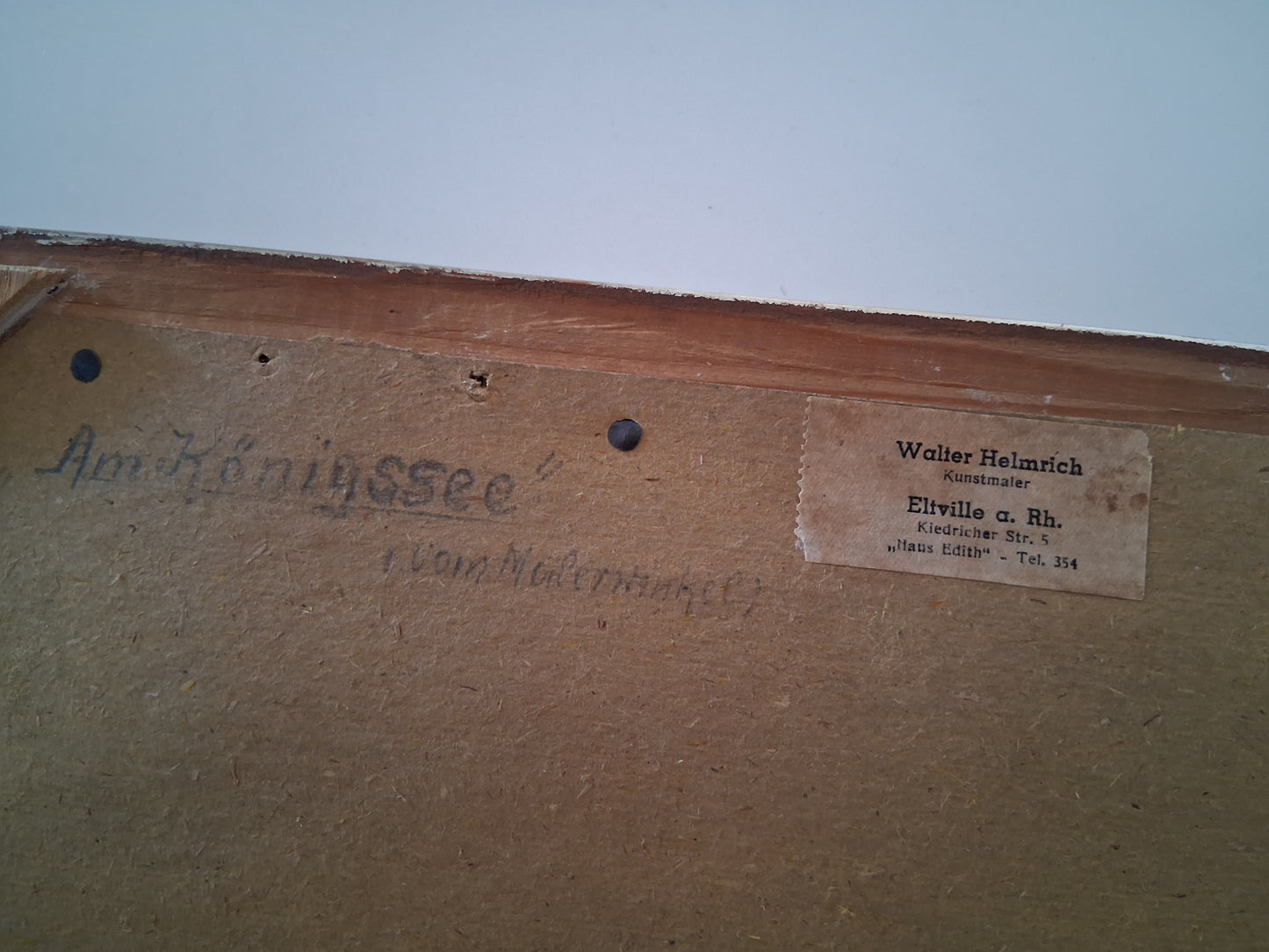 WALTER HELMRICH | Am Königssee vom Malerwinkel | ORIGINAL Ölgemälde auf Karton inkl. Rahmen